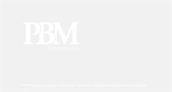 Desktop Screenshot of pbmconsult.com