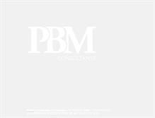 Tablet Screenshot of pbmconsult.com